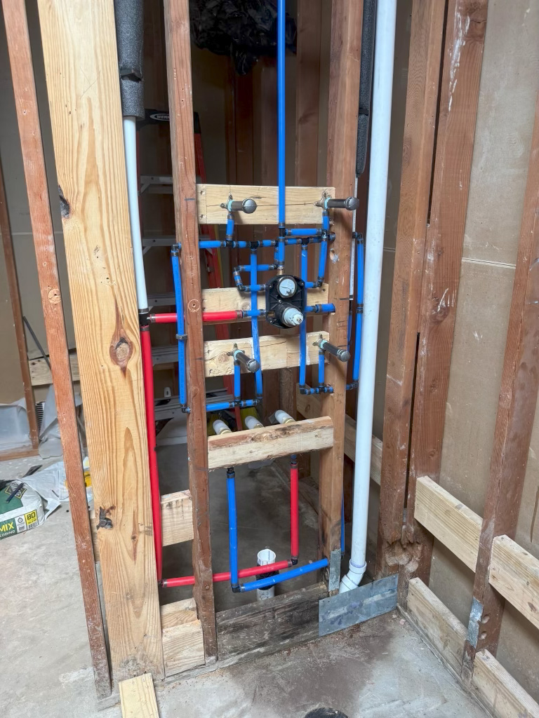 Modern bathroom plumbing fixtures